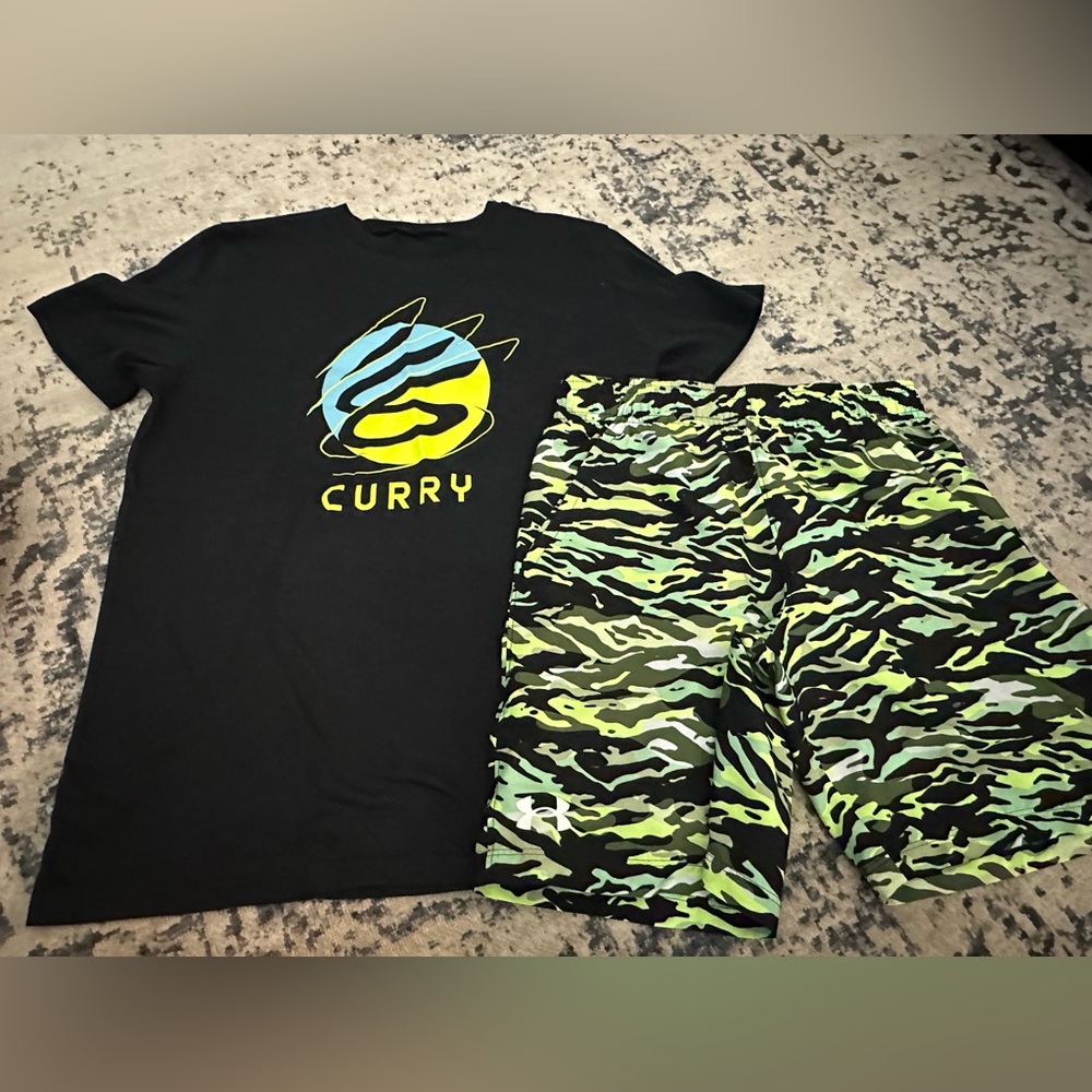 Curry under armour boys outfit